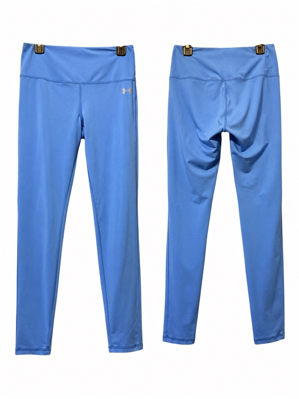 Under Armour Fitted AllSeasonGear Leggings Blue Size Large - Picture 2 of 4
